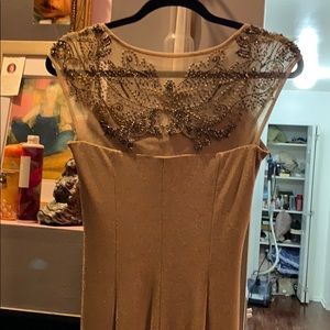 David Meister hand beaded gown